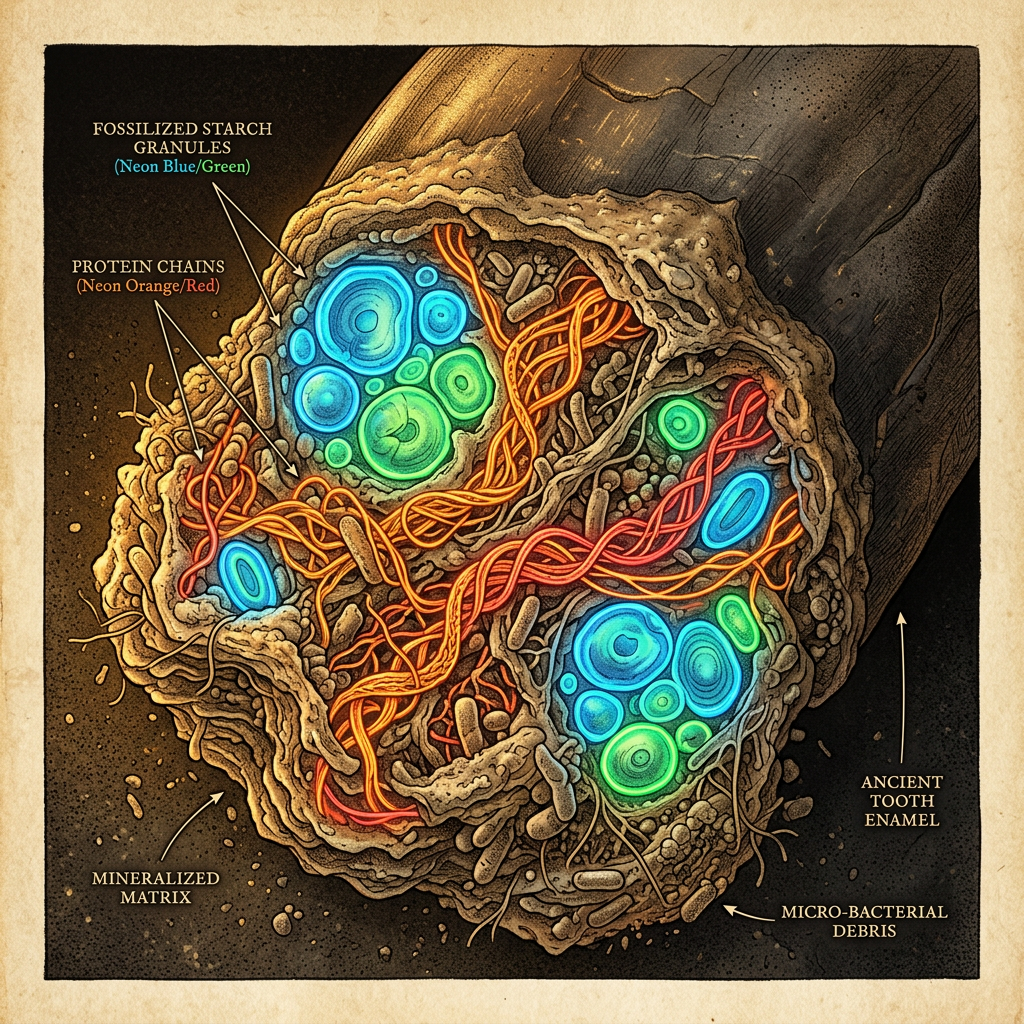 Proteomic Analysis of 13,000-Year-Old 'Zagros' Dental Calculus Identifies Earliest Evidence of Specialized Starch-Degrading Salivary Enzyme Selection