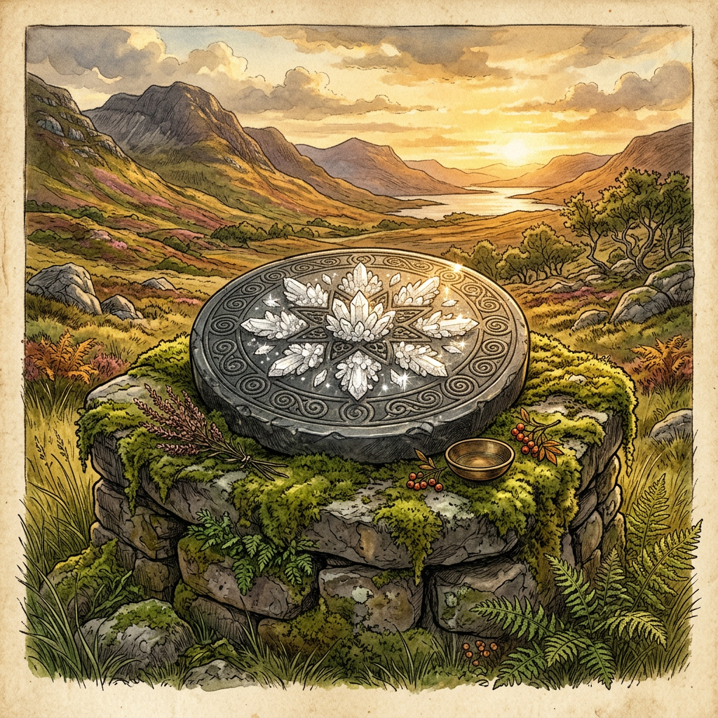 Rare "Quartz-Inlaid" Solar Discs Found in the Scottish Highlands Reveal Prehistoric Roots of "Winter-Departure" Fire Festivals