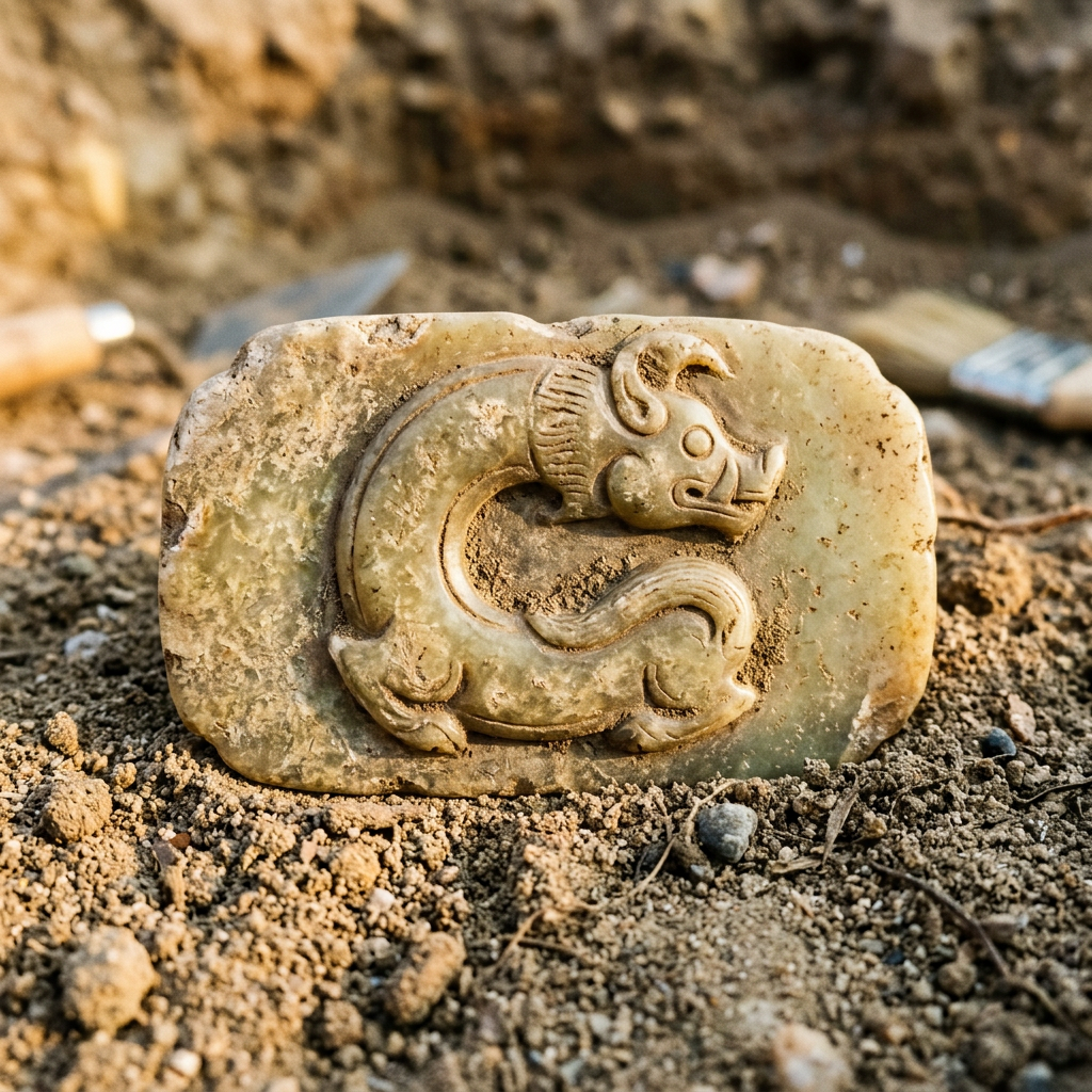 4,500-Year-Old 'Hongshan Culture' Jade-Working Hub and Ritual Spirit-Tablets Uncovered in Inner Mongolia