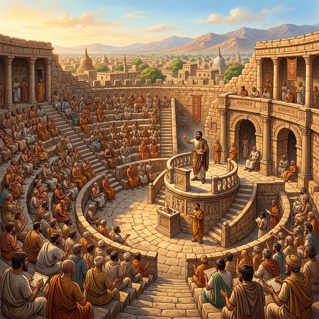 Archaeologists Uncover 2nd-Century BCE Lyceum-Style Debating Hall in Ancient Taxila Linking Peripatetic and Nyaya Schools