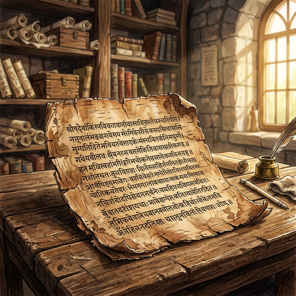 8th-Century 'Sharada Script' Treatise on 'Biological Rhythms' for Agriculture Deciphered in a Ladakh Monastery