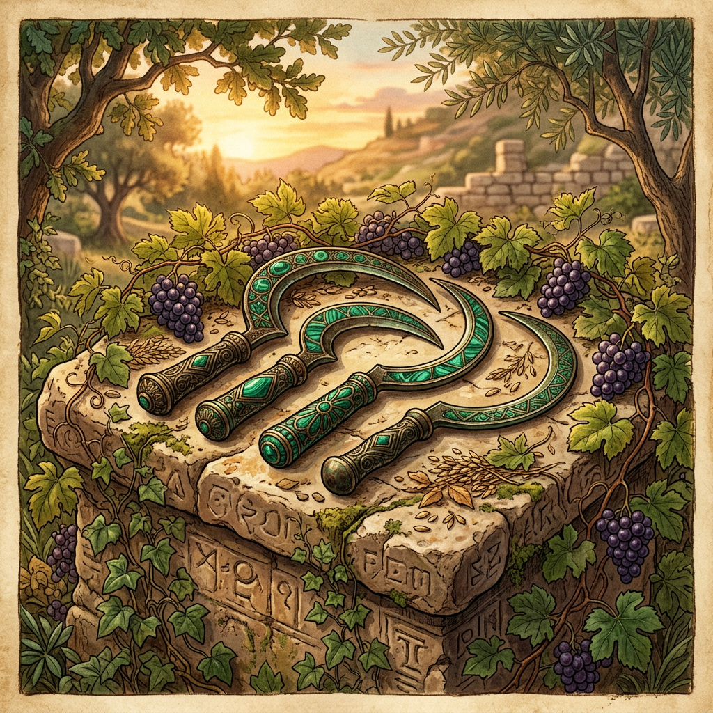 "Malachite-Incrusted" Bronze Sickles Found in Ancient Thrace Point to 3,000-Year-Old Roots of 'Green-Man' Harvest Parades