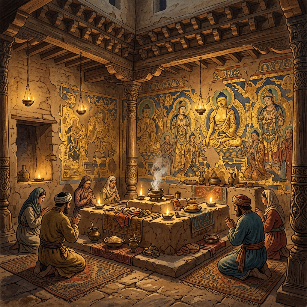 Archaeologists Uncover 4th-Century 'Sogdian' Fire Temple Featuring Rare Gilded Murals in Uzbekistan’s Bukhara Region