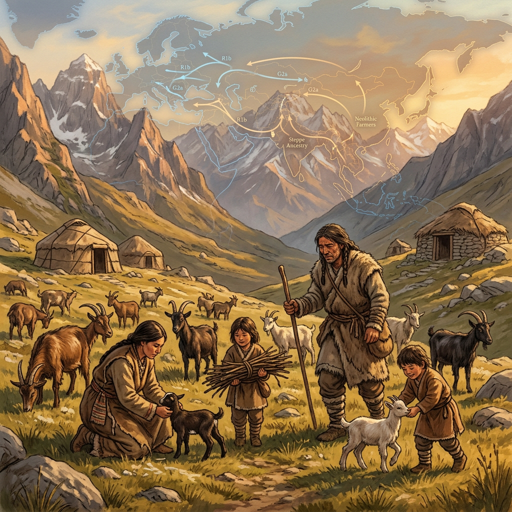 Paleogenomic Analysis of 7,000-Year-Old 'Alay Valley' Remains Identifies a Distinctive Pulse of Neolithic Migration with Specialized Genetic Resistance to Endemic Caprine-Derived Pathogens