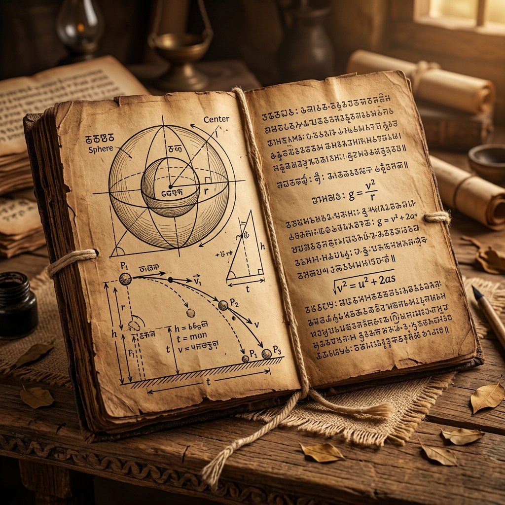 New Study of 7th-Century 'Brahmasphutasiddhanta' Manuscripts Reveals Early Mathematical Models for Gravitational Influence