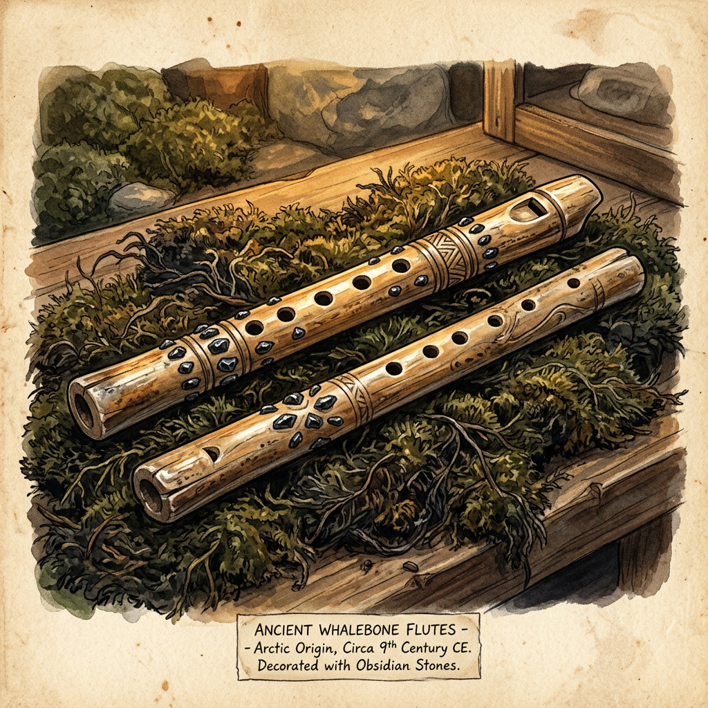 Excavation of 'Obsidian-Studded' Whalebone Flutes in Greenland Reveals 2,500-Year-Old Roots of Inuit 'Return of the Sun' Festivals