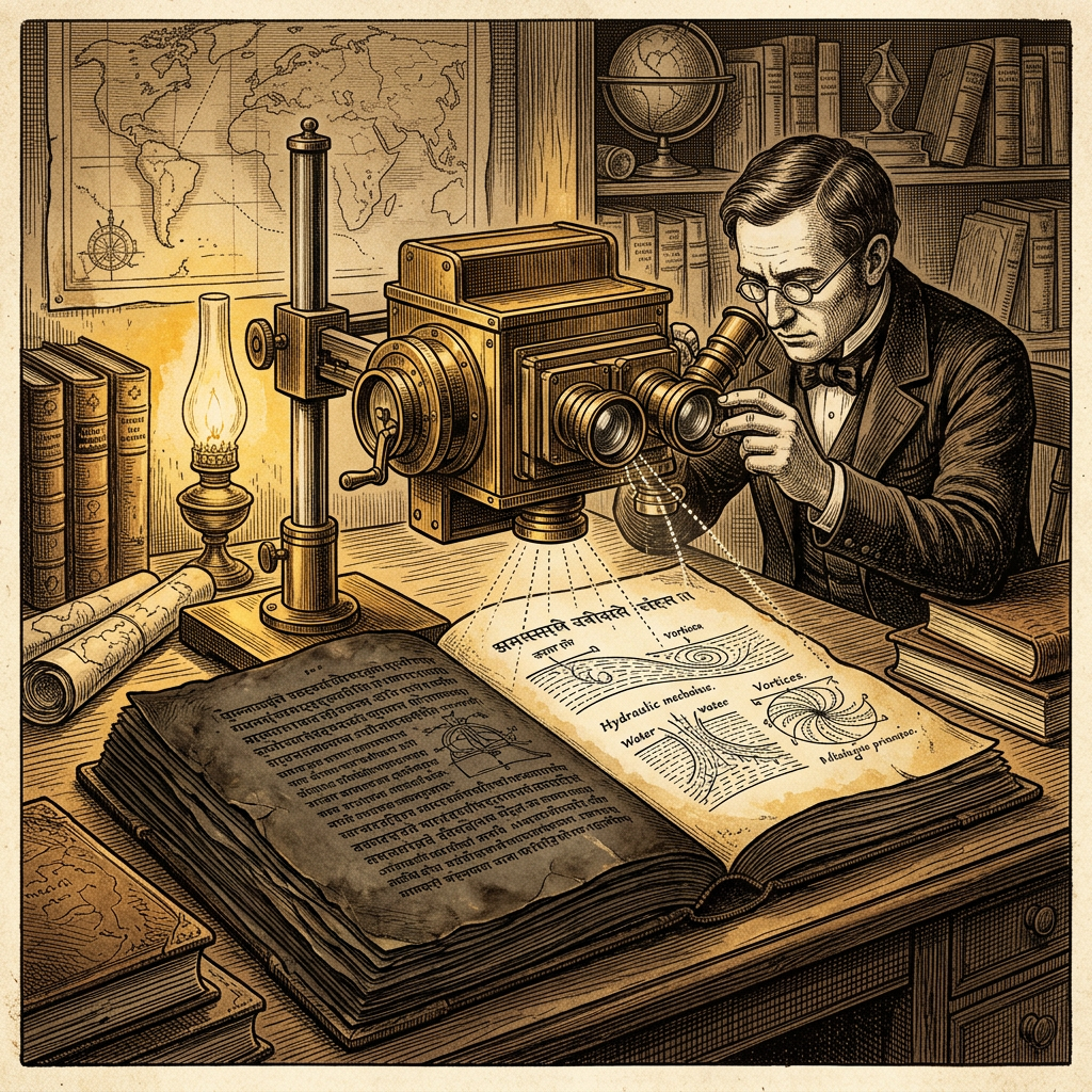 AI-Assisted Reconstruction of 9th-Century 'Kutila' Script Palimpsests Unveils Lost Sanskrit Treatises on Non-Linear Hydrostatic Equilibrium