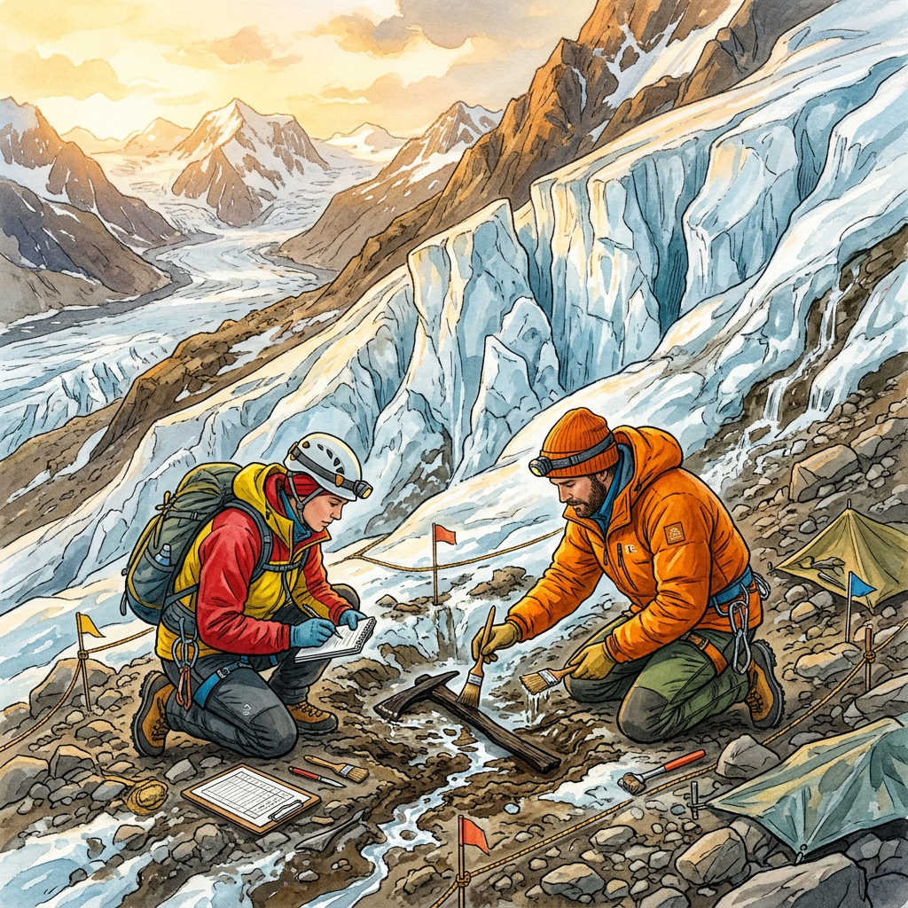 Melting Glaciers in the Cantabrian Mountains Reveal 6,000-Year-Old Neolithic 'Shepherd's Kits' with Intact Wooden Tools