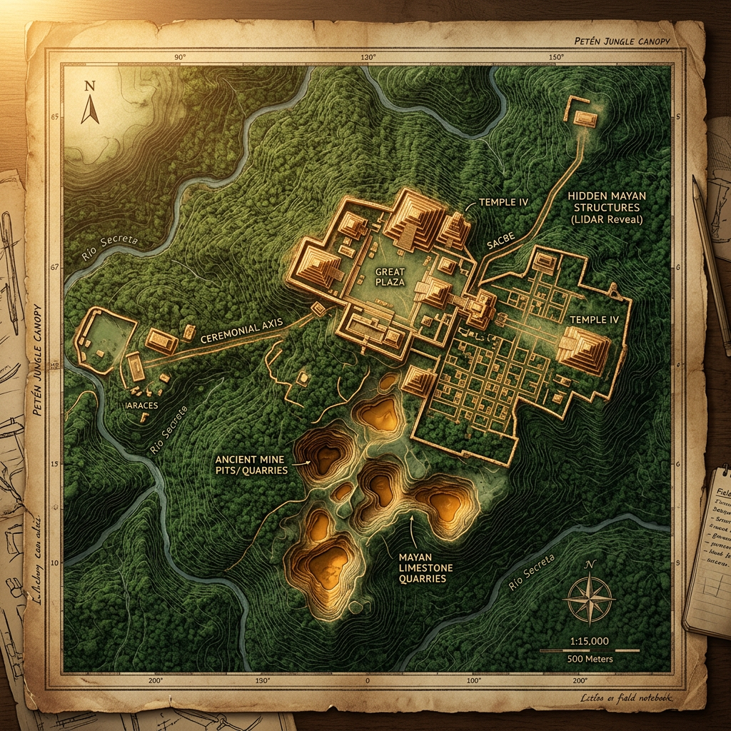 LiDAR Survey Reveals 1,400-Year-Old 'Mayan Cinnabar-Mining Industrial Complex' and Ritual Cave Sanctuary in Alta Verapaz