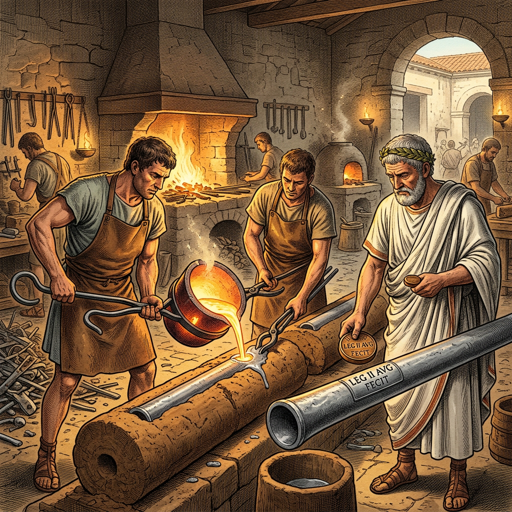 2nd-Century Roman 'Lead-Pipe Manufacturing Hub' and Intact Imperial Foundry-Stamps Found in Southern Britain