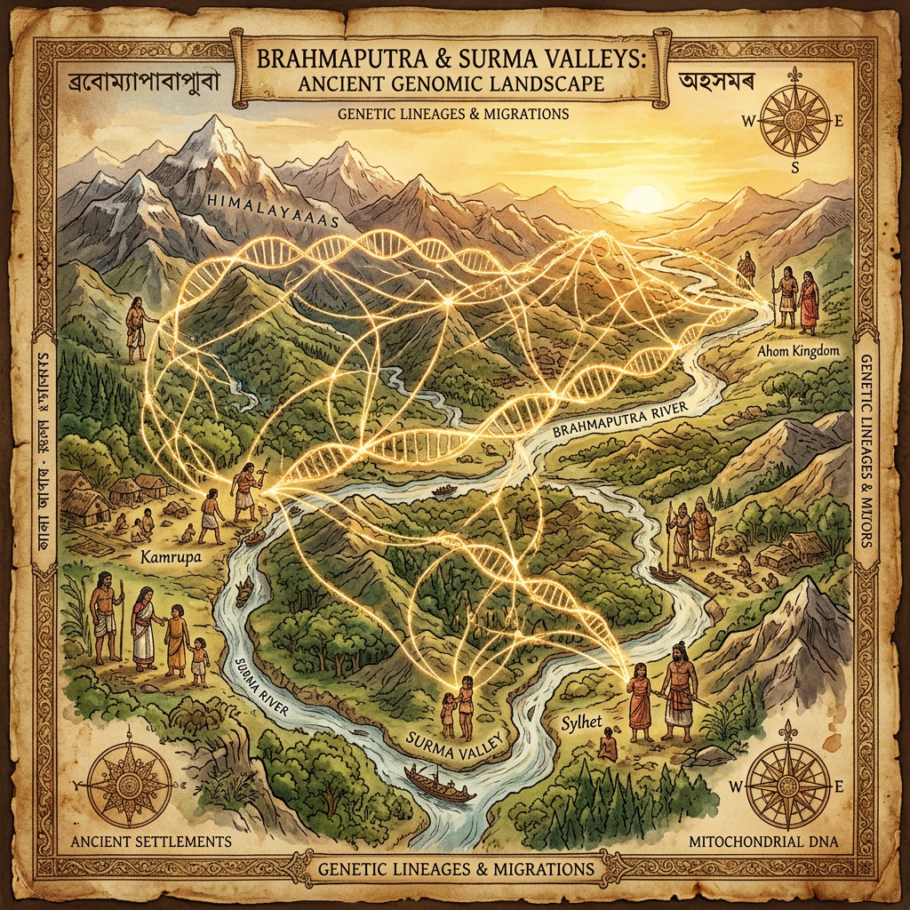Genomic History of the 'Surma Valley' Reveals Early Neolithic Genetic Transition Linked to High-Altitude Pathogen Resistance