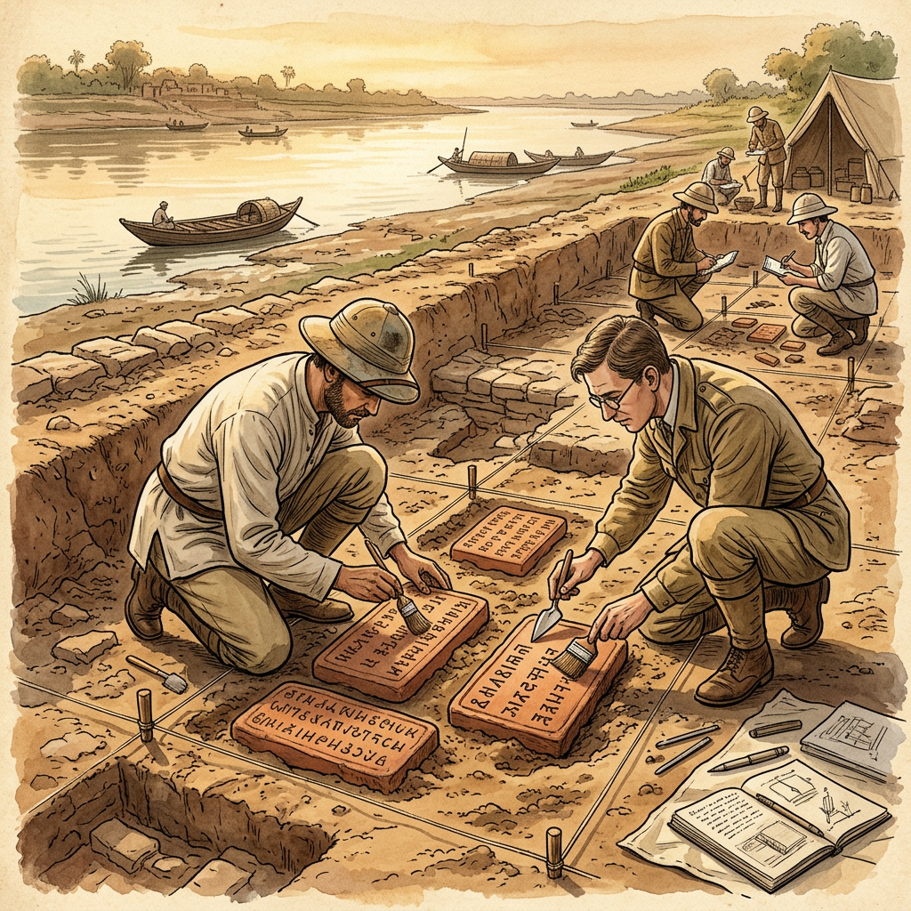 Discovery of 6th-Century BCE 'Dharma-Chakra-Pravaha' Tablets in the Betwa Basin Reveal Early Vedic Ethics of Social Flux