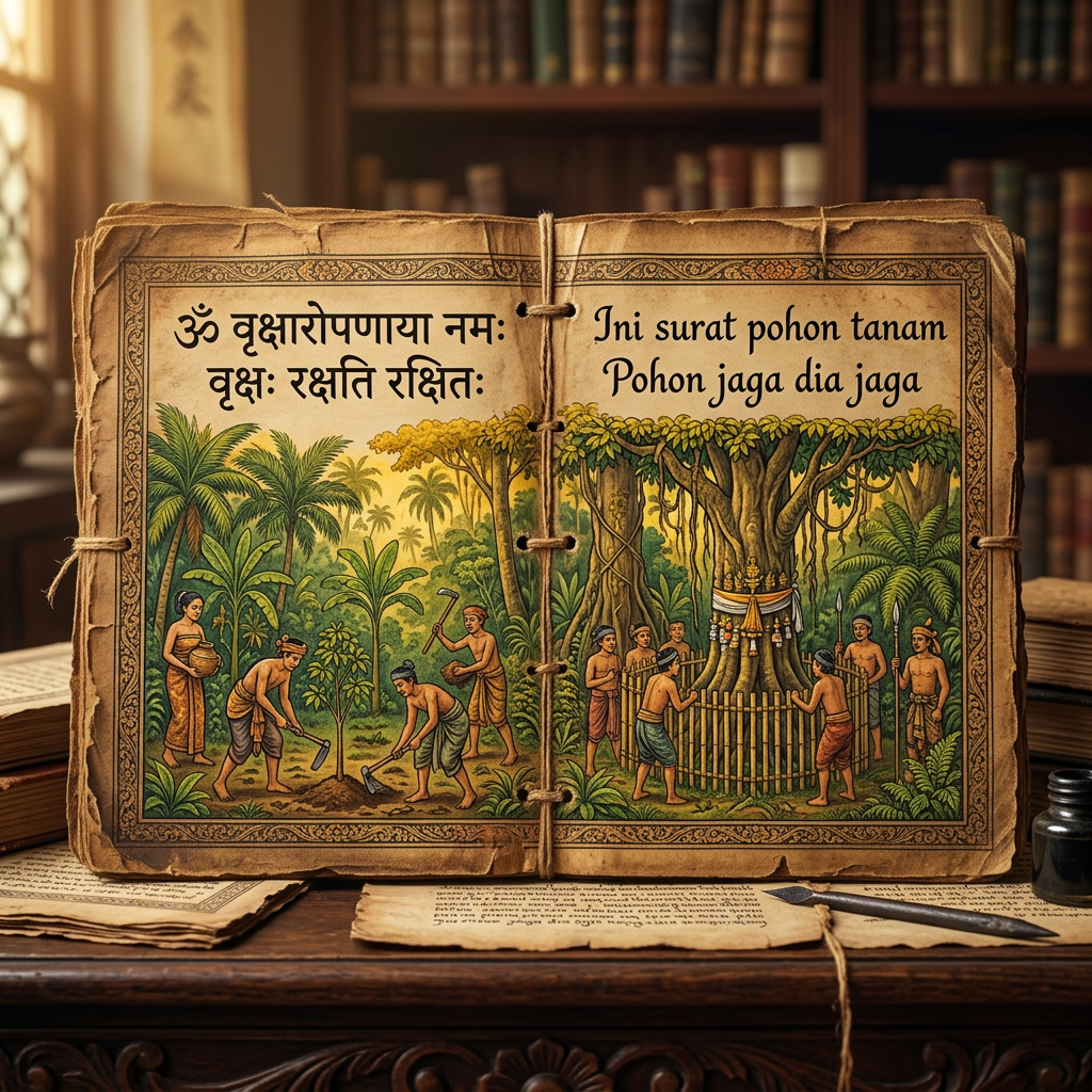 Deciphered 7th-Century 'Sanskrit-Malay' Bilingual Palimpsests Detail Lost Treatises on Ancient Indian Sustainable Forestry Management