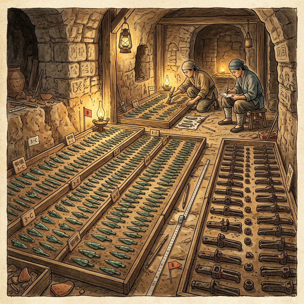 Massive 2,200-Year-Old 'Qin Dynasty Imperial Armoury' and Intact Iron Crossbow Triggers Uncovered in Shaanxi