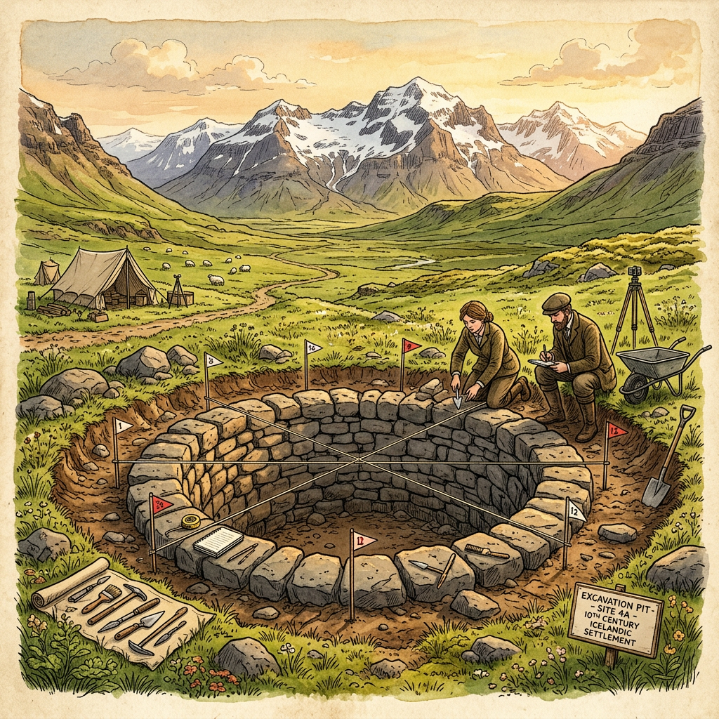 Excavation of Subterranean 'Blót' Pit in Northern Iceland Uncovers Evidence of 10th-Century Midsummer Sacrifice Festivals