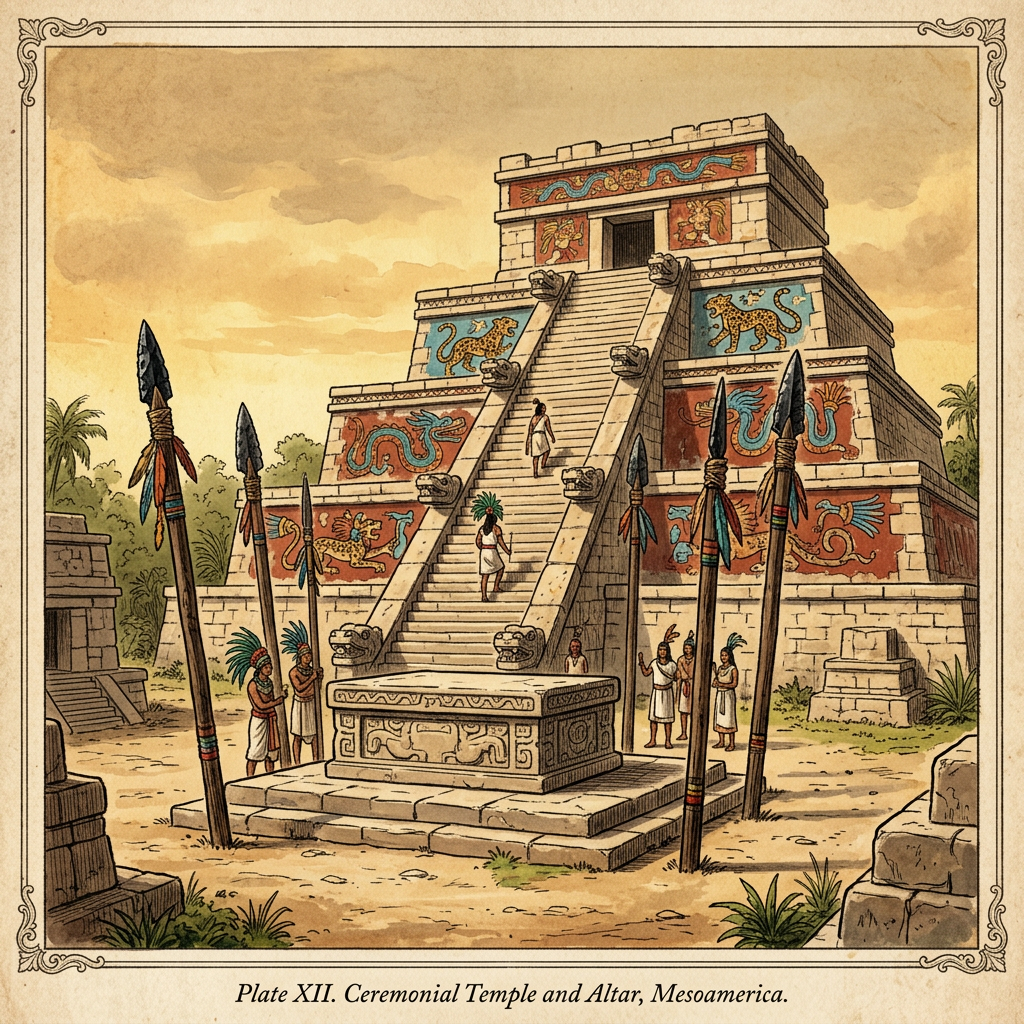 Archaeologists Uncover 1,800-Year-Old 'Teotihuacan-Style' Temple in the Puebla Highlands Featuring Unique 'Obsidian-Tipped' Ritual Standards