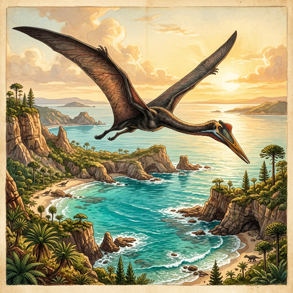 Paleontologists Identify 90-Million-Year-Old 'Long-Necked Marine Pterosaur' Fossil in the Saharan Beds of Morocco