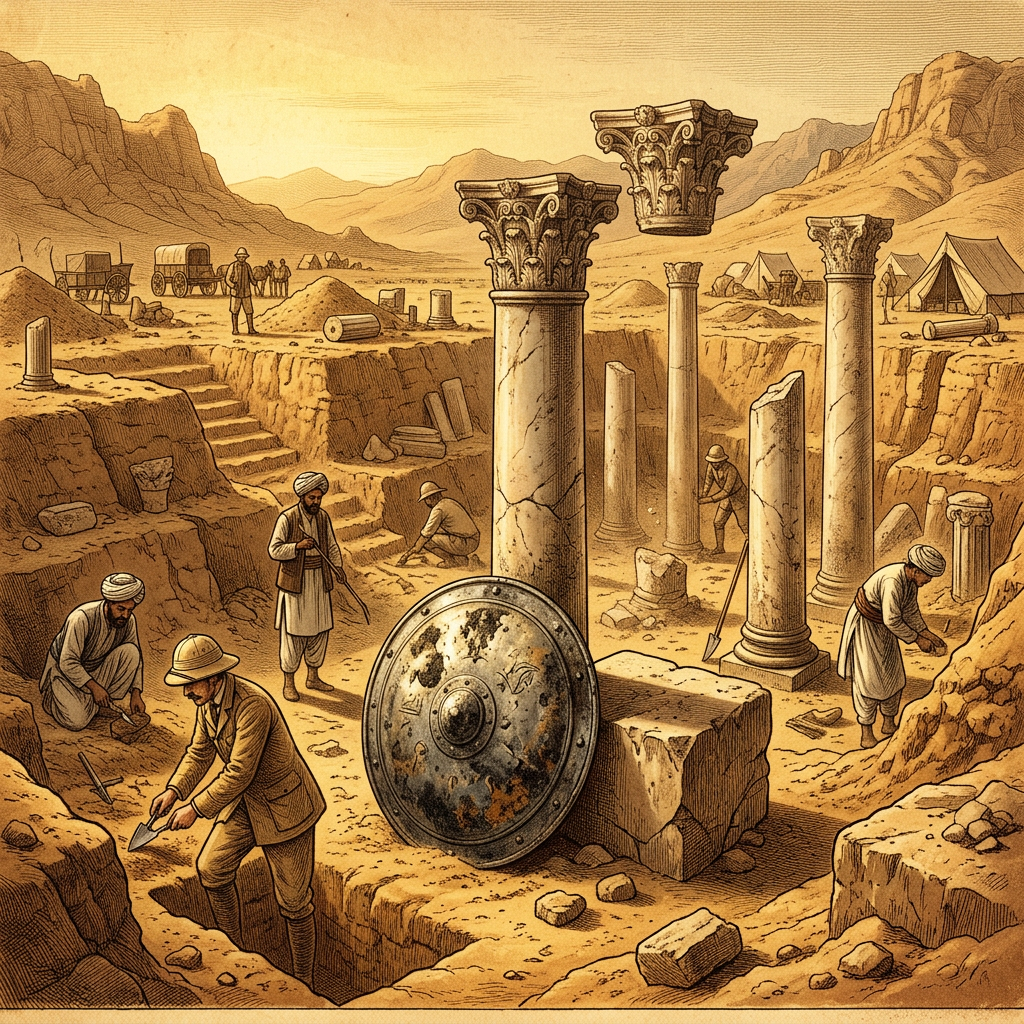 Archaeologists Unearth 2,200-Year-Old Greco-Bactrian 'Temple of the Silver Shield' in Northern Afghanistan's Balkh Province