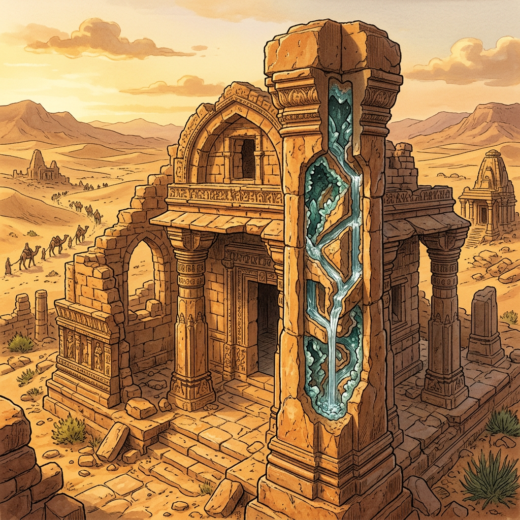 11th-Century 'Paramara' Dynasty Temple Ruins Featuring Rare 'Quartz-Core' Solar Siphons Uncovered in Rajasthan