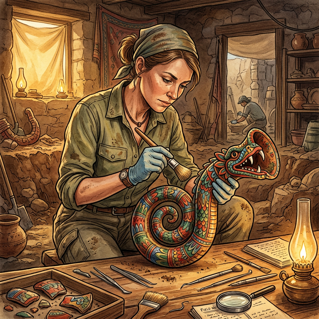 Rare 'Feathered-Serpent' Ceramic Trumpets Found in Costa Rica Point to Early Roots of the 'Baile de los Diablitos'