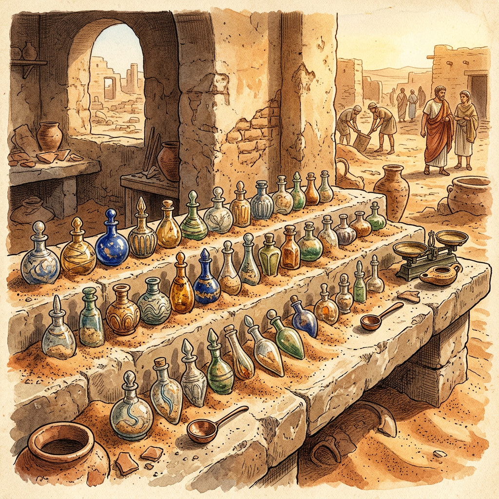 Pristine 2,000-Year-Old 'Roman Perfume Marketplace' Uncovered in Coastal Libya with Intact Lead-Sealed Vials