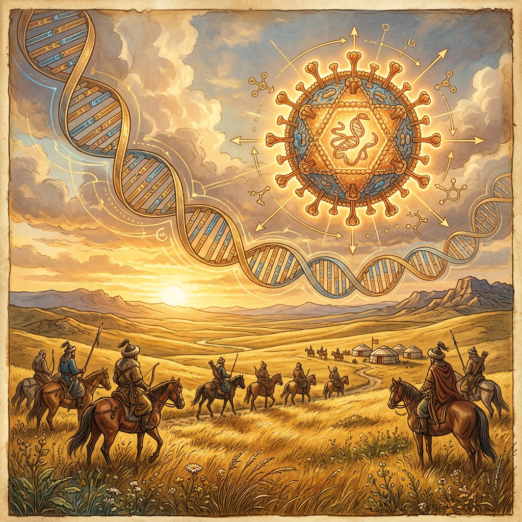 Genomic Analysis of 12,000-Year-Old 'Turgai Steppe' Remains Identifies Earliest Genetic Selection for Resilience to Endemic Highland Viral Pathogens