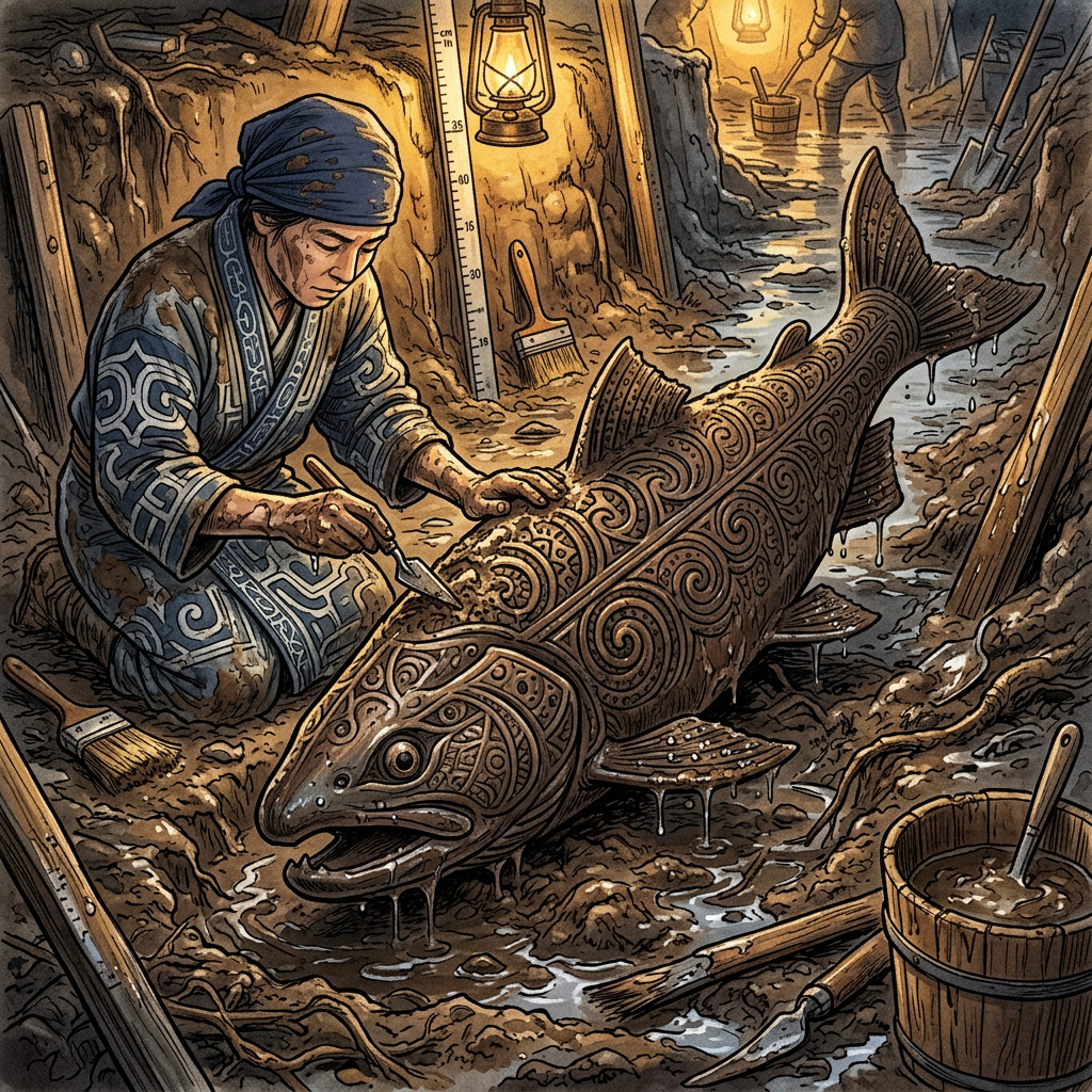 Rare 1,000-Year-Old 'Salmon-Spirit' Totems Uncovered in Hokkaido Reveal Roots of Ancient Ainu Seasonal Rites