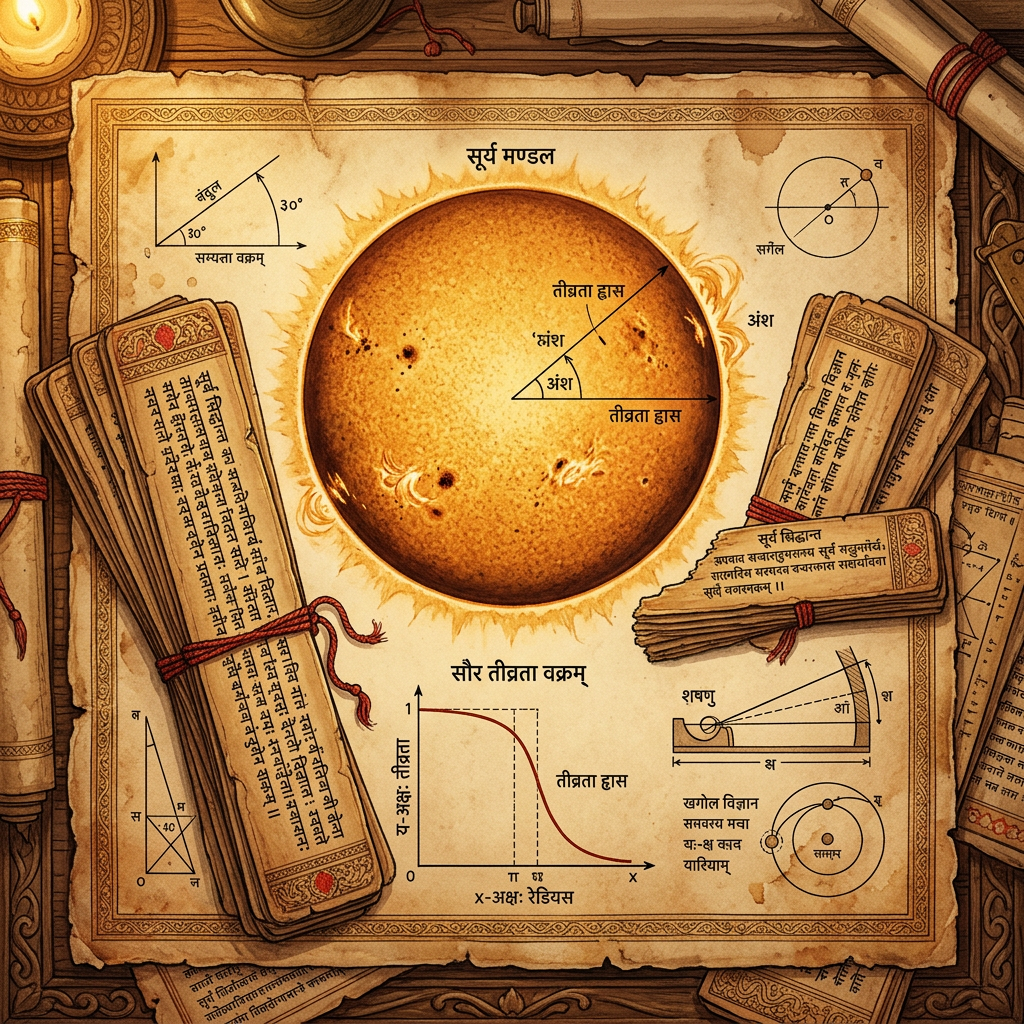 Computational Study of 11th-Century 'Siddhanta-Vijnana' Manuscripts Reveals Advanced Sanskrit Algorithms for Modeling Non-Linear Solar Limb Darkening