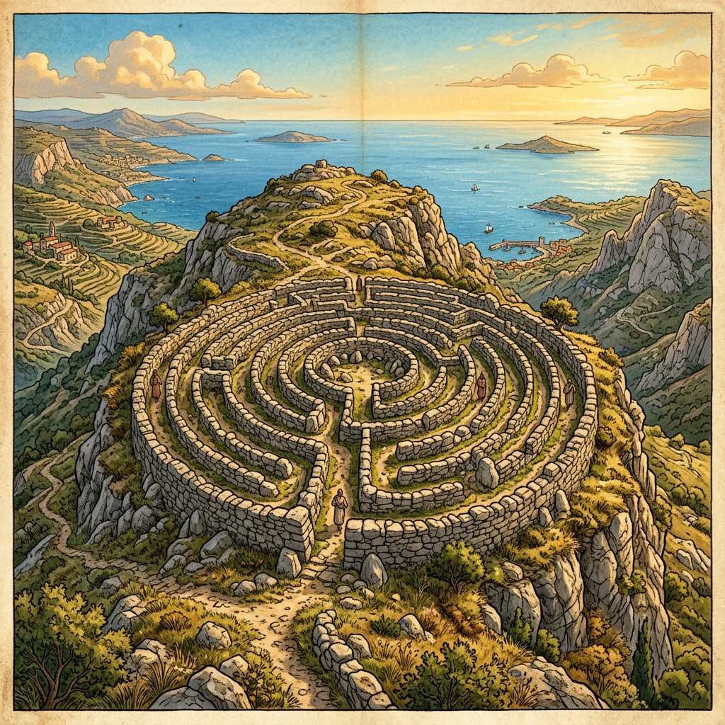 Discovery of a 3,500-Year-Old 'Mountain Labyrinth' Ritual Site on Crete Challenges Minoan Religious Timelines