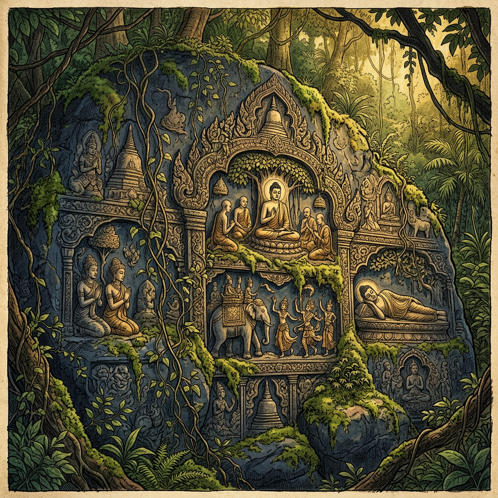 Archaeologists Unearth 9th-Century 'Pala' Dynasty Buddhist Temple with Unique 'Blue-Schist' Jataka Reliefs in North Bengal