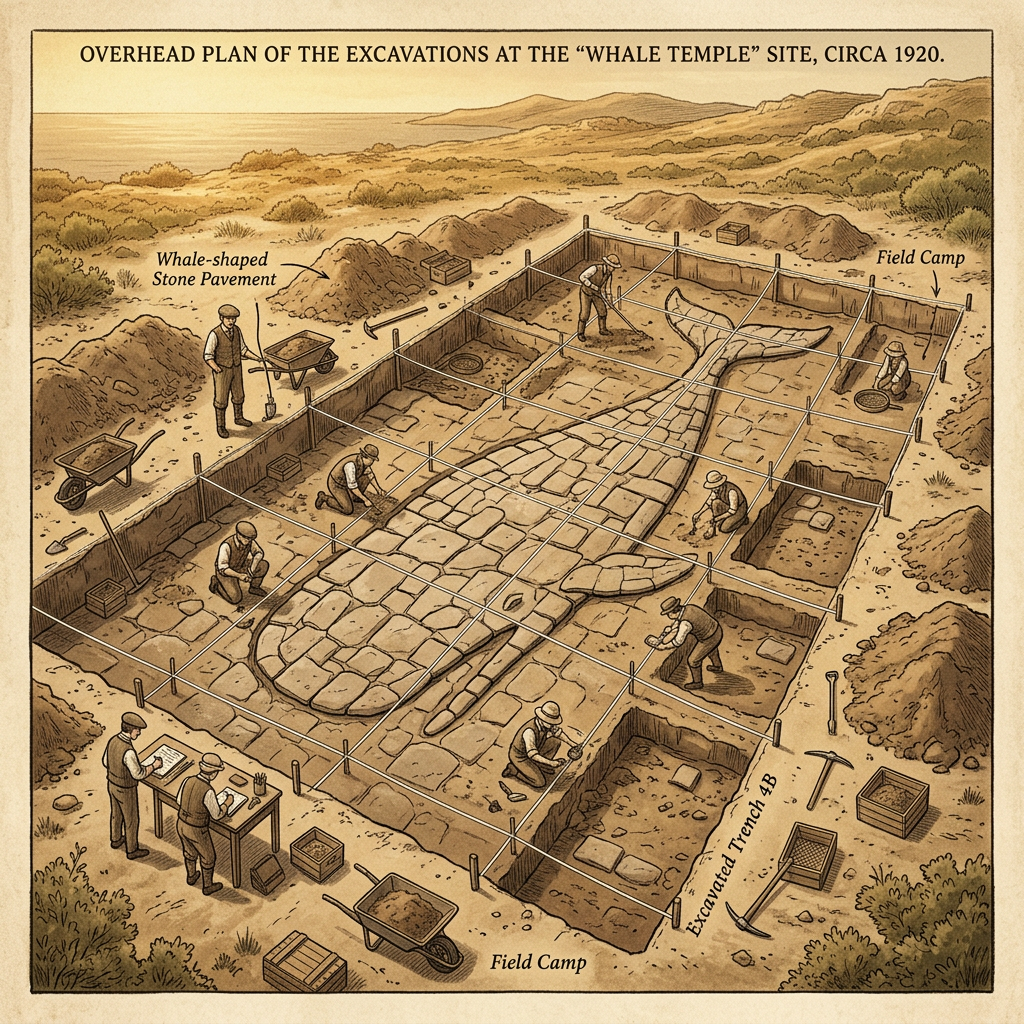 Discovery of 4,000-Year-Old 'Ceremonial Stone Pavements' with Intact Whalebone Motifs in Northern Japan