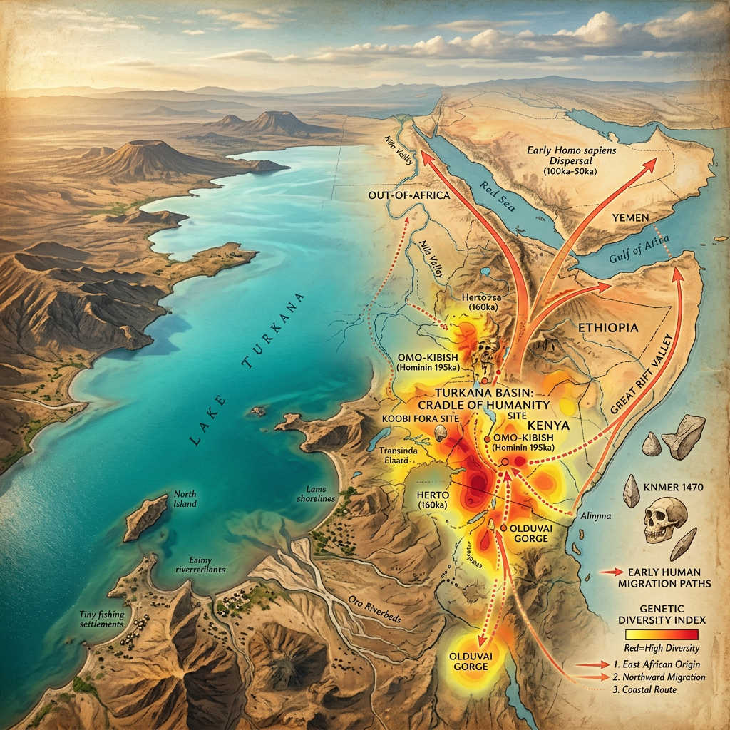 Large-Scale Genomic Study of 7,000-Year-Old 'Lake Turkana' Remains Identifies Earliest Genetic Divergence of Nilotic Pastoralists