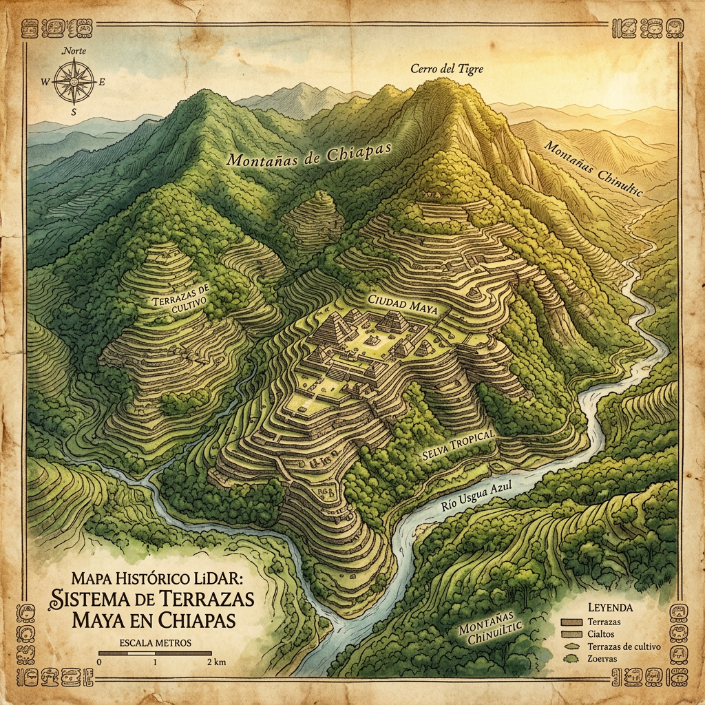 LiDAR Survey Reveals 1,100-Year-Old 'Mayan Aerial Garden' Complex and High-Altitude Aqueducts in Remote Chiapas