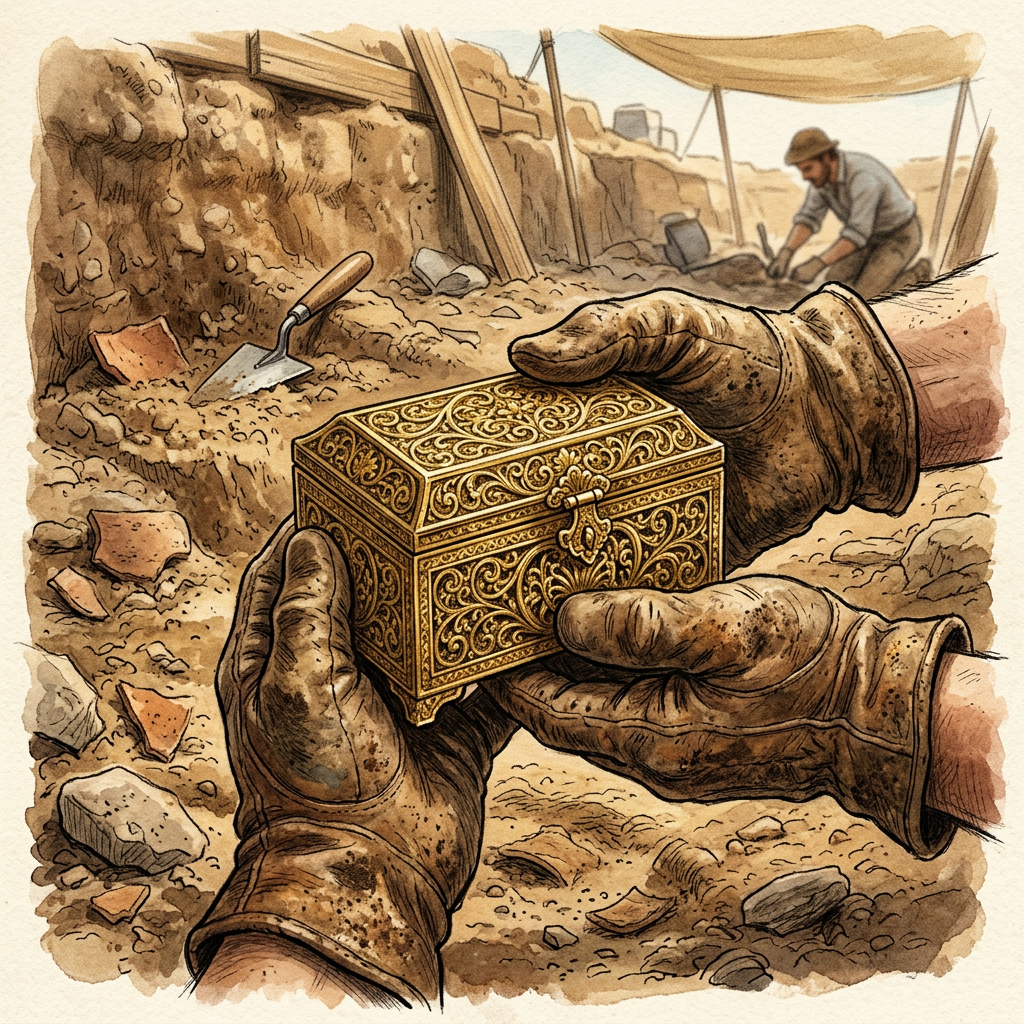 Rare 8th-Century 'Unified Silla' Dynasty Temple Foundation with Gilded Bronze Reliquaries Uncovered in South Korea’s Gyeongju Valley