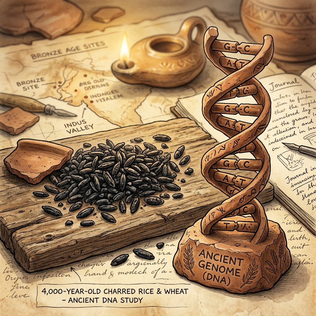 Genomic Analysis of 4,000-Year-Old 'Longshan' Remains Identifies Earliest Genetic Markers for Rice-Wheat Multicropping