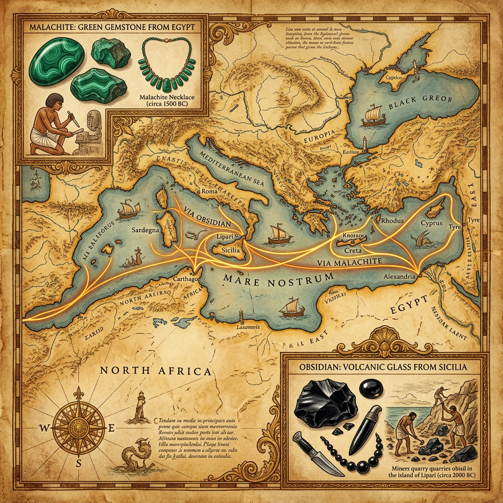 The 'Obsidian and Malachite' Seaway: Researchers Map 6,000-Year-Old Maritime Trade Link Between the Cyclades and North Africa