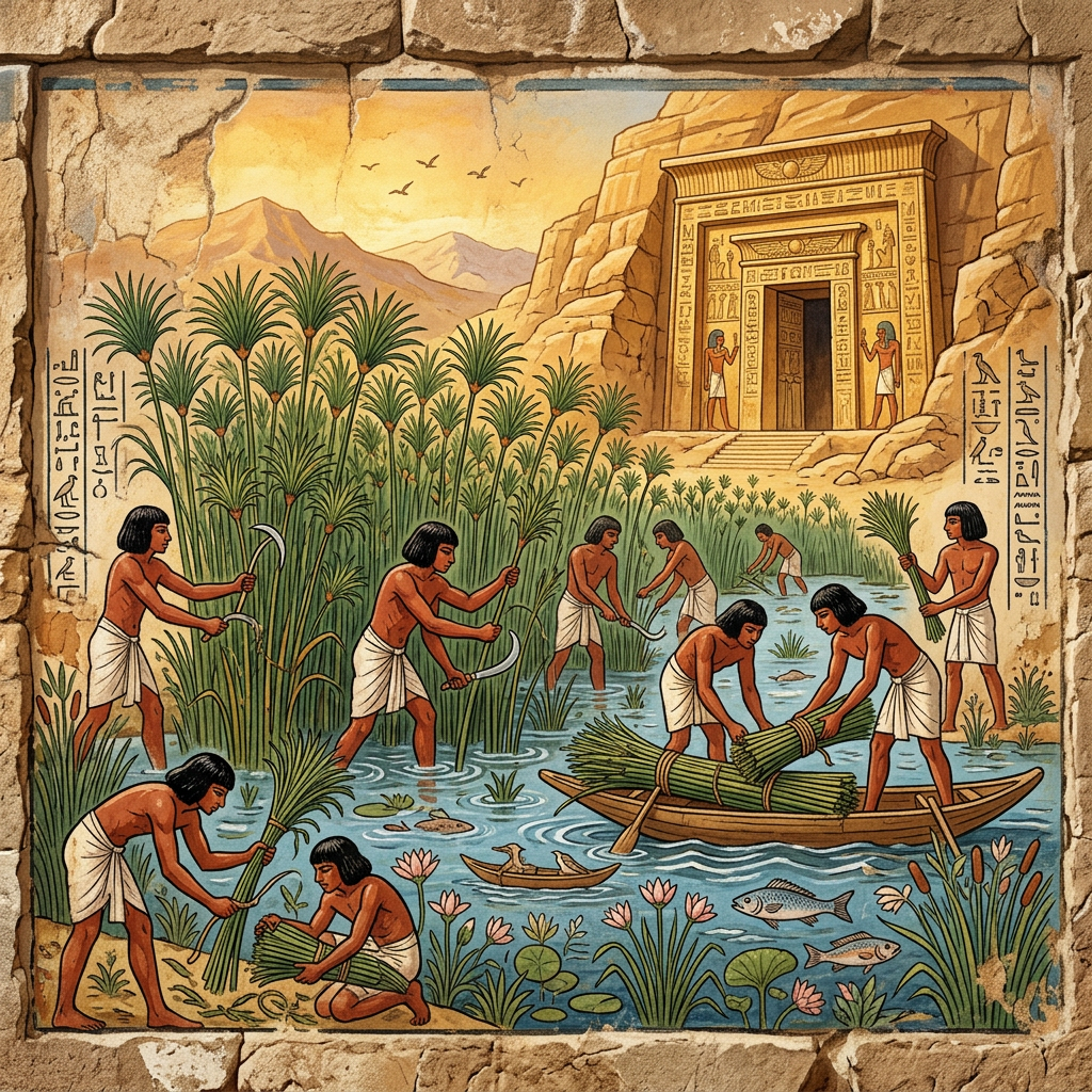 Intact 18th-Dynasty 'Overseer of the Royal Papyrus-Fields' Tomb Uncovered in Saqqara with Rare Painted Harvesting Tools