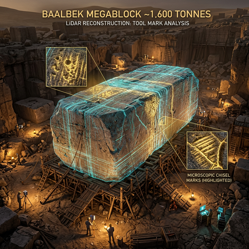 AI Forensic Analysis Solves Engineering Mystery of Baalbek’s 1,650-Ton Megaliths