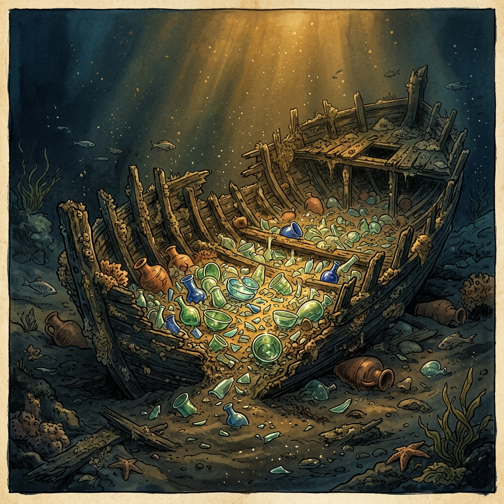 Deep-Sea Survey Locates a 2,000-Year-Old 'Glass and Gadrooned Plate' Shipwreck off the Balearic Islands