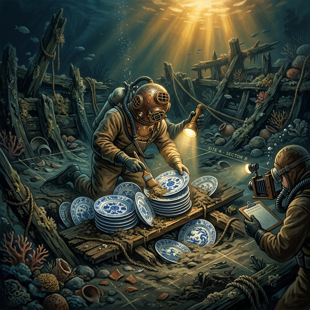 15th-Century Ming Dynasty 'Spice Ship' Discovered off Palawan Yields Pristine Blue-and-White Porcelain