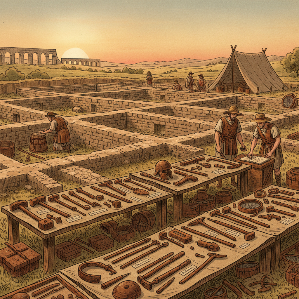 2nd-Century Roman 'Cavalry Farrier’s Academy' and Intact Iron Horseshoe-Templates Found at the Limes Germanicus