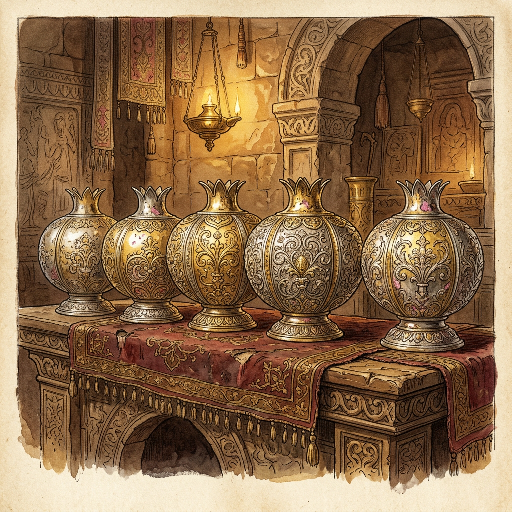 2,500-Year-Old 'Silver-Gilded' Pomegranate Votives Found in Ancient Bactria Reveal Origins of the 'Festival of the Red Blossom'