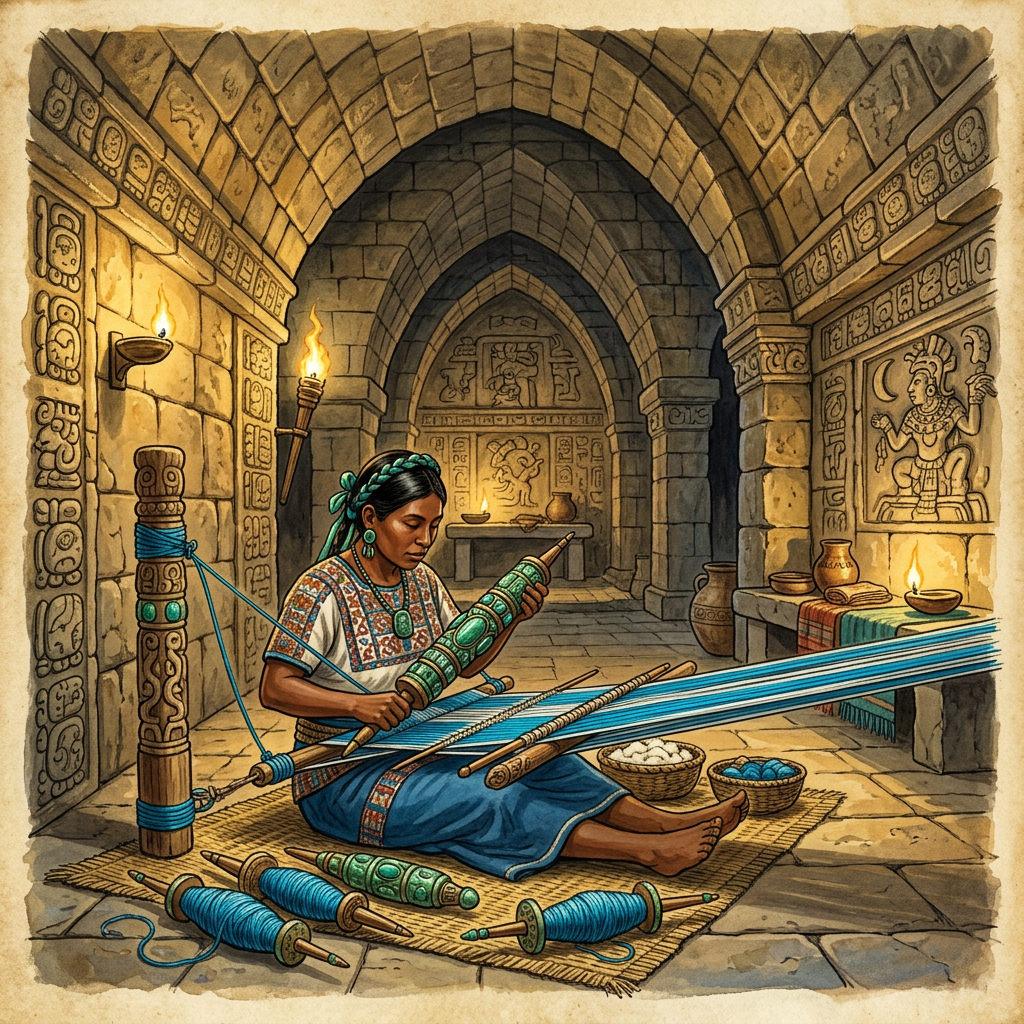 Discovery of 1,500-Year-Old 'Jade-Incrusted' Ritual Spindles in the Puuc Region Reveals Early Origins of the 'Festival of the Rain-Thread'