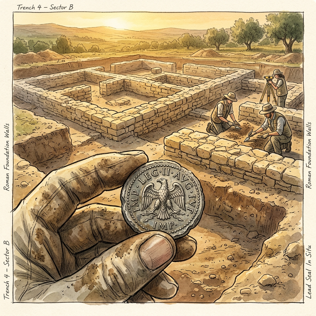 2nd-Century Roman 'Logistics Hub for Imperial Papyrus-Supplies' and Intact Lead Transport-Seals Uncovered in Ancient Nîmes