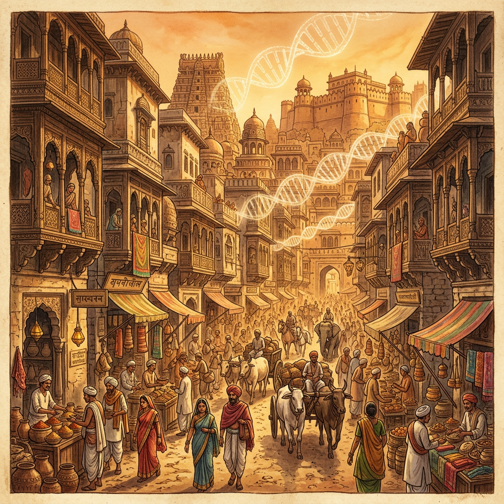 Massive Genomic Study of 2,500-Year-Old Gangetic Urbanites Maps the Genetic Shift During the Second Urbanization of India