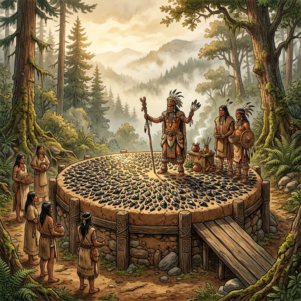 Excavation of 'Obsidian-Dotted' Ritual Dance Floors in the Colombian Highlands Reveal 1,200-Year-Old Roots of the 'Festival of the Golden Frog'