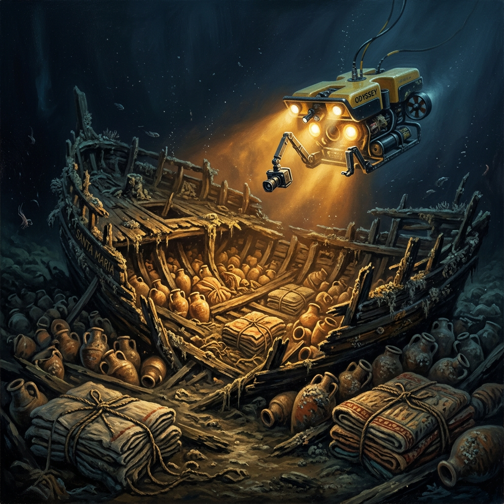 Sunken 14th-Century 'Byzantine Silk-Trader' Vessel Identified in the Deep Waters of the Aegean Sea with Pristine Cargo of Imperial Brocade