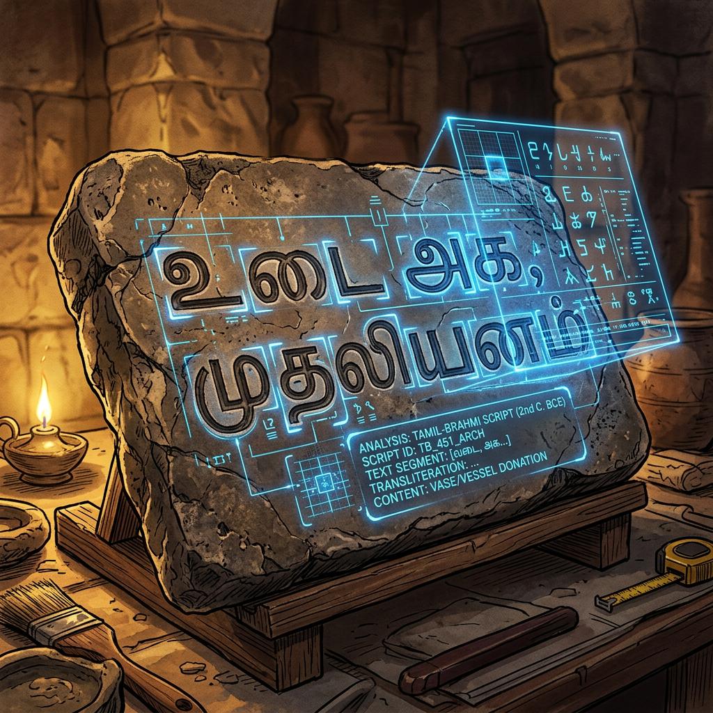 AI Deciphers 9th-Century 'Old Tamil-Brahmi' Hybrid Inscriptions Detailing Ancient Hydraulic Laws for Dam Management
