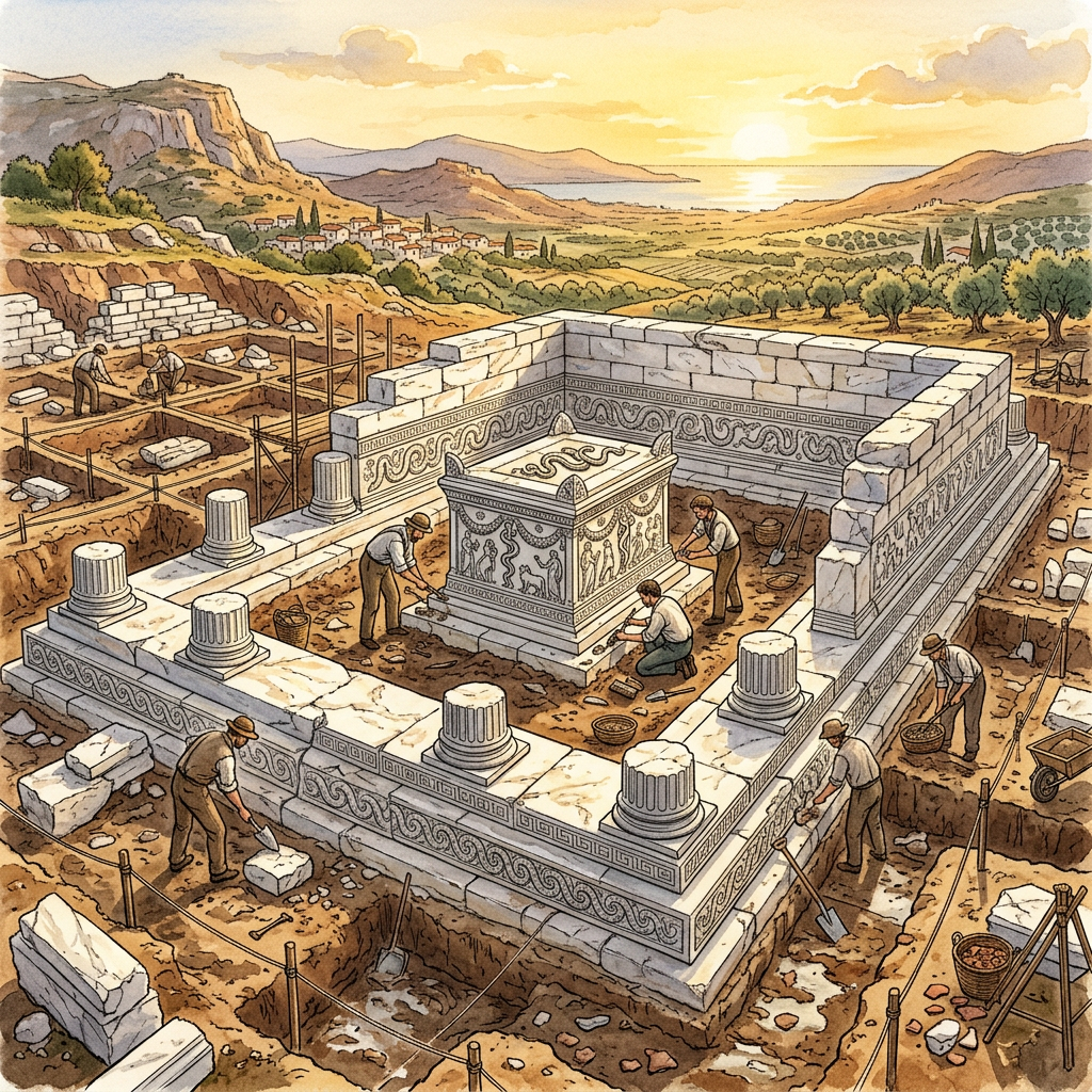 Archaeologists Unearth 2,300-Year-Old 'Temple of the Winged Serpent' in Ancient Phrygian City of Aizanoi