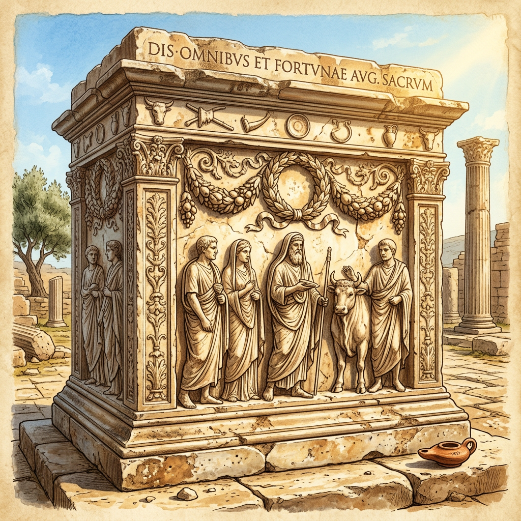 Intact 'Augustalia' Altar Uncovered in Neapolis Reveals Grandeur of Imperial Birthday Festivals